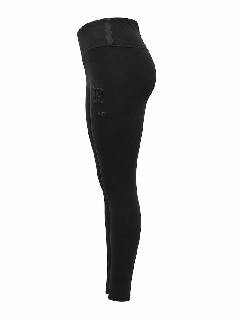 PRO STANDARD WOMEN'S TRIPLE BLACK DETROIT TIGERS JERSEY LEGGING