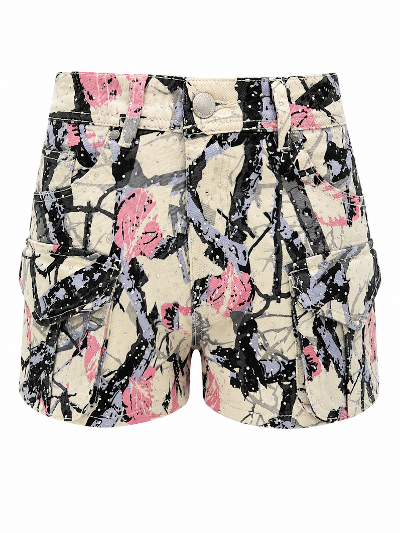REDFOX TWILL HUNTER WOMEN'S SHORTS W/RHINESTONES-PS9607