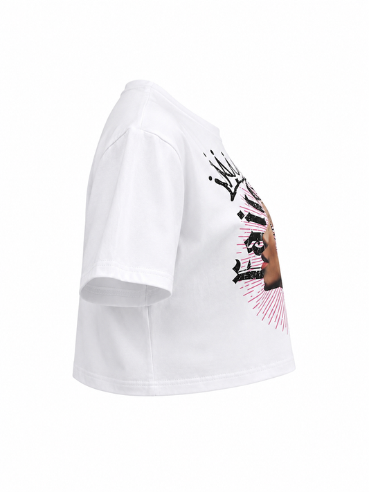 REDFOX WOMEN'S "CROWNED IN FAITH" CROP TEE