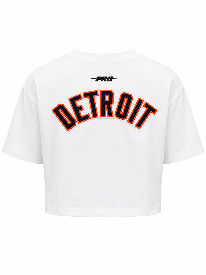 PRO STANDARD WOMEN'S DETROIT TIGERS CLASSIC CHENILLE BOXY T-SHIRT (LDTA315929)