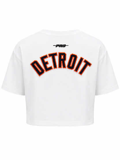 PRO STANDARD WOMEN'S DETROIT TIGERS CLASSIC CHENILLE BOXY T-SHIRT (LDTA315929)