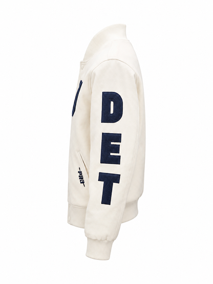 PRO STANDARD DETROIT TIGERS TRIPLE TONAL WOOL VARSITY JACKET