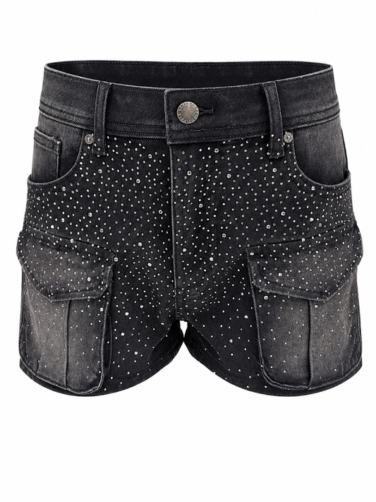 REDFOX FRONT POCKET WOMEN'S SHORTS W/RHINESTONES-PS3638