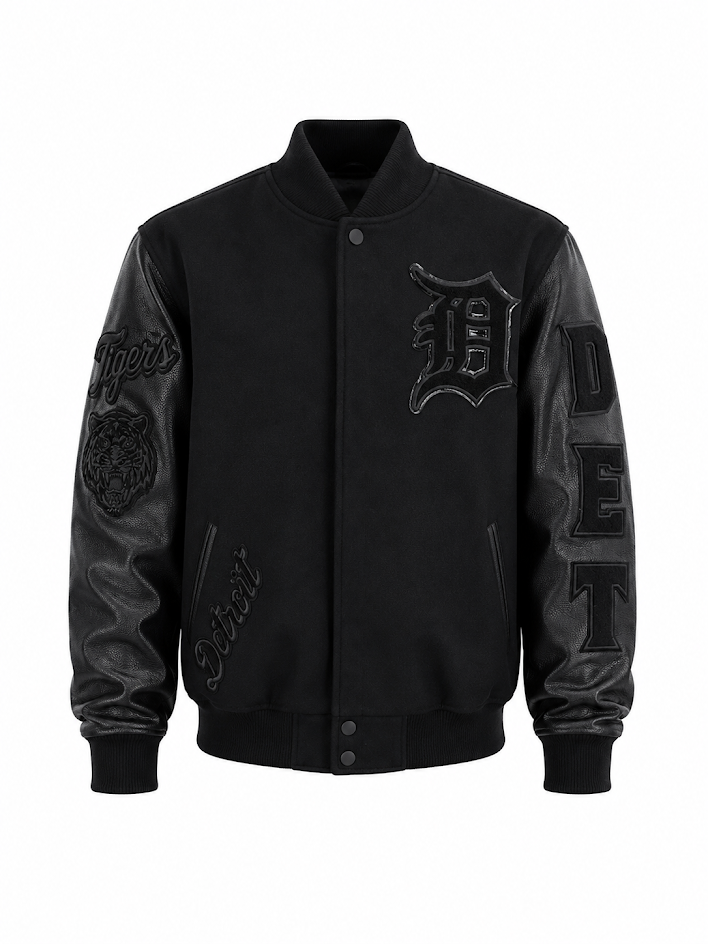 PRO STANDARD DETROT TIGERS LOGO WOOL VARSITY JACKET