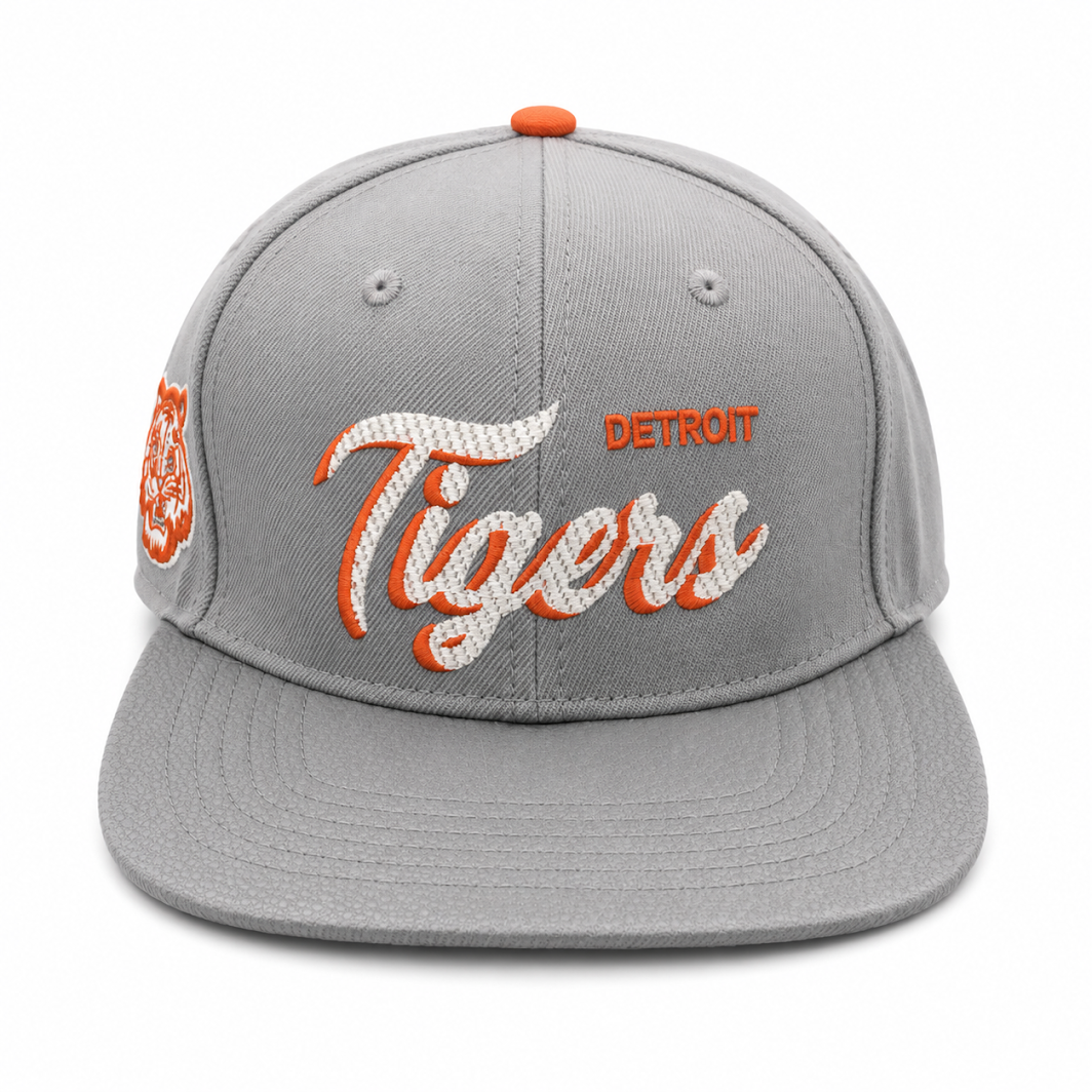 PRO STANDARD GRAY DETROIT TIGERS LEGACY STRAPBACK CAP