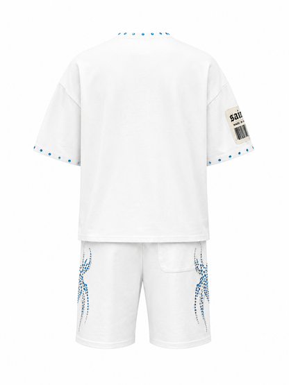 COPPER RIVET T-SHIRT & SHORT SAINT (SPIDER) SET (#611004)