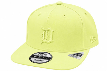 NEW ERA DETROIT TIGERS LIGHT NEON YELLOW 9FIFTY A-FRAME SNAPBACK CAP