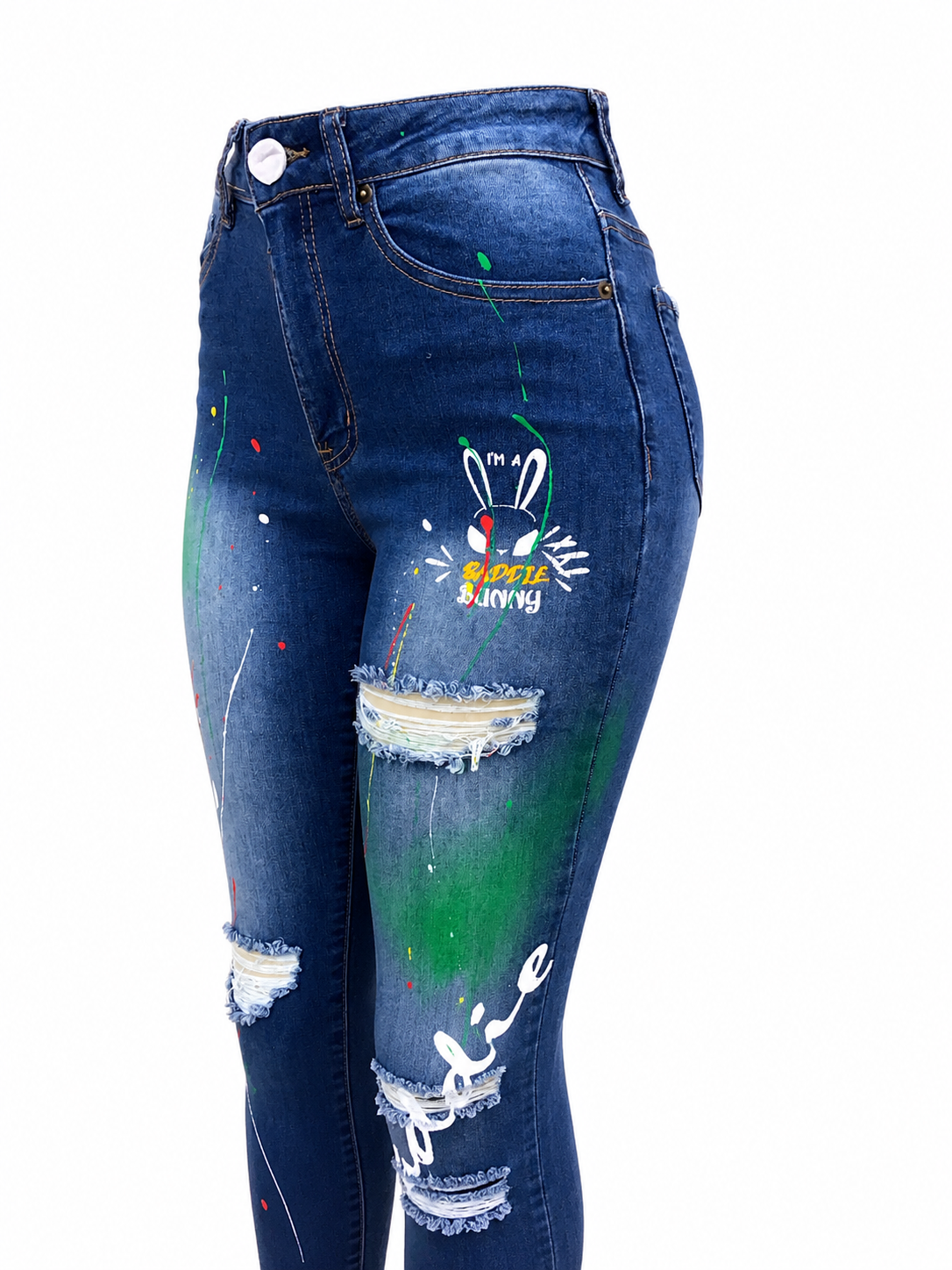 REDFOX WOMEN'S BADDIE BUNNY SKINNY JEAN