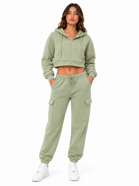 REDFOX WOMEN CROP HOODIE