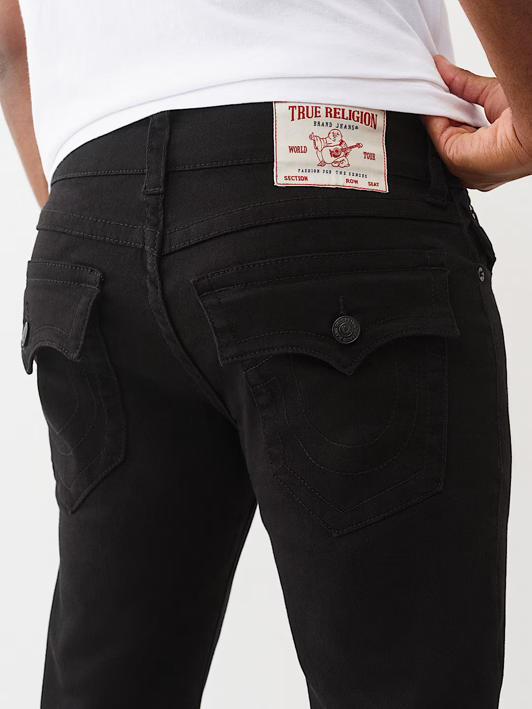 TRUE RELIGION MEN'S RICKY FLAP STRAIGHT JEANS (#102200)