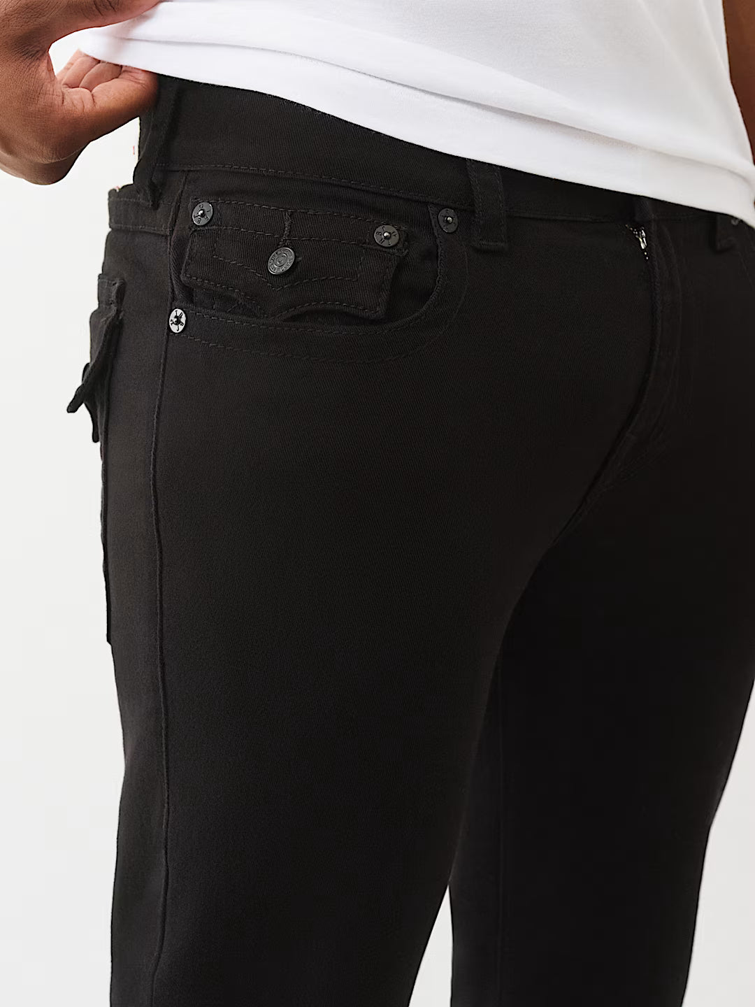 TRUE RELIGION MEN'S RICKY FLAP STRAIGHT JEANS (#102200)