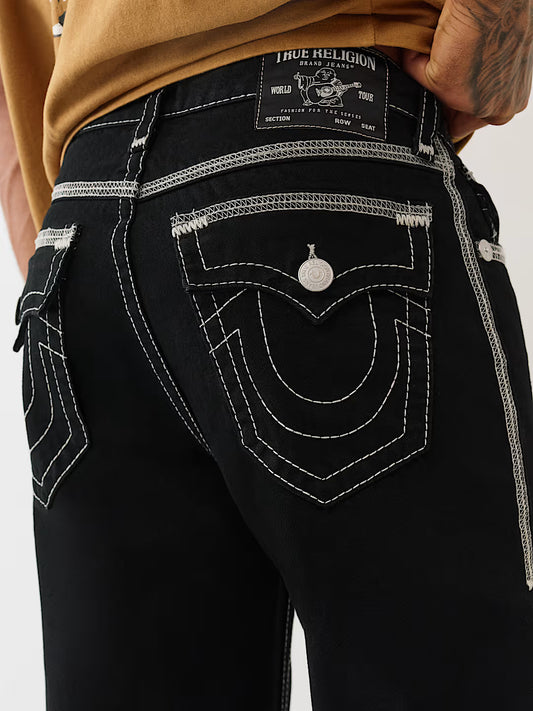 TRUE RELIGION MEN'S VINNY SUPER T FLATLOCK ULTRA BAGGY JEANS (109566)