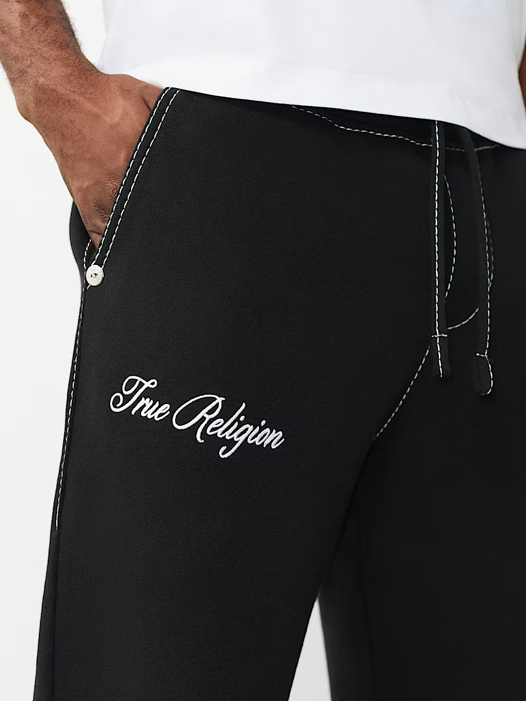 TRUE RELIGION MEN'S CREST BIG T SWEATPANTS (#110151)