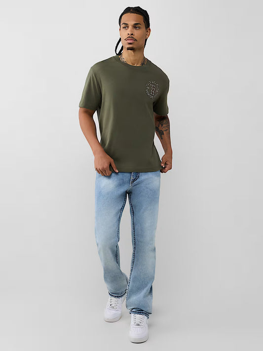 TRUE RELIGION SS STACKED LOGO TEE (110664)