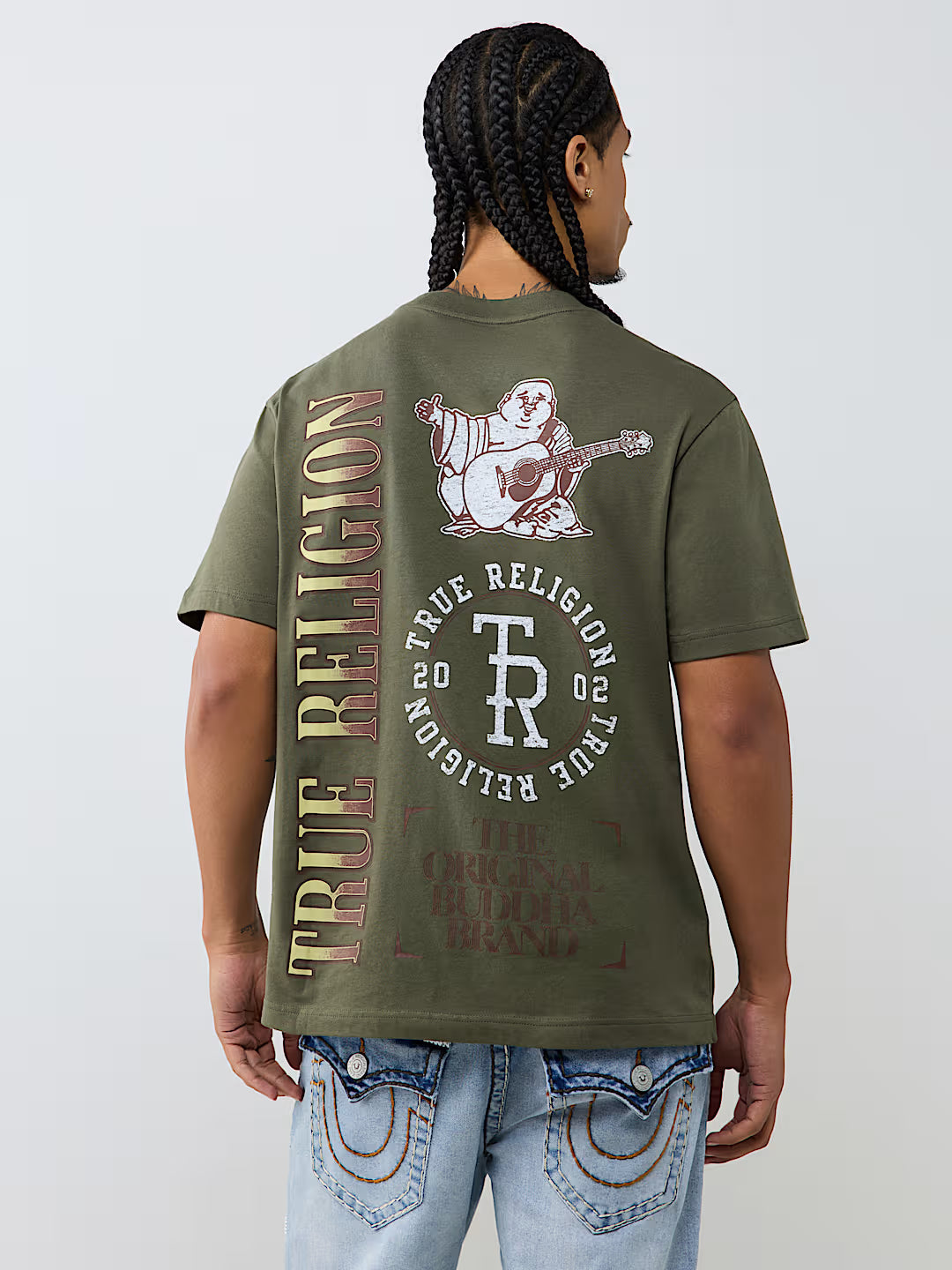 TRUE RELIGION SS STACKED LOGO TEE (110664)