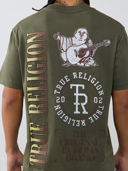 TRUE RELIGION SS STACKED LOGO TEE (110664)