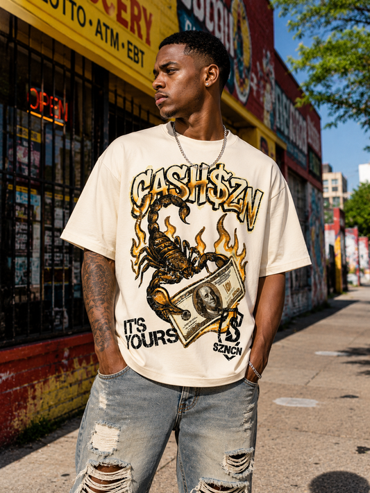 TRAP SZN CASH BURN TEE