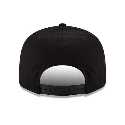 DETROIT LIONS NEW ERA BASIC 9FIFTY SNAPBACK HAT–BLACK/BLUE