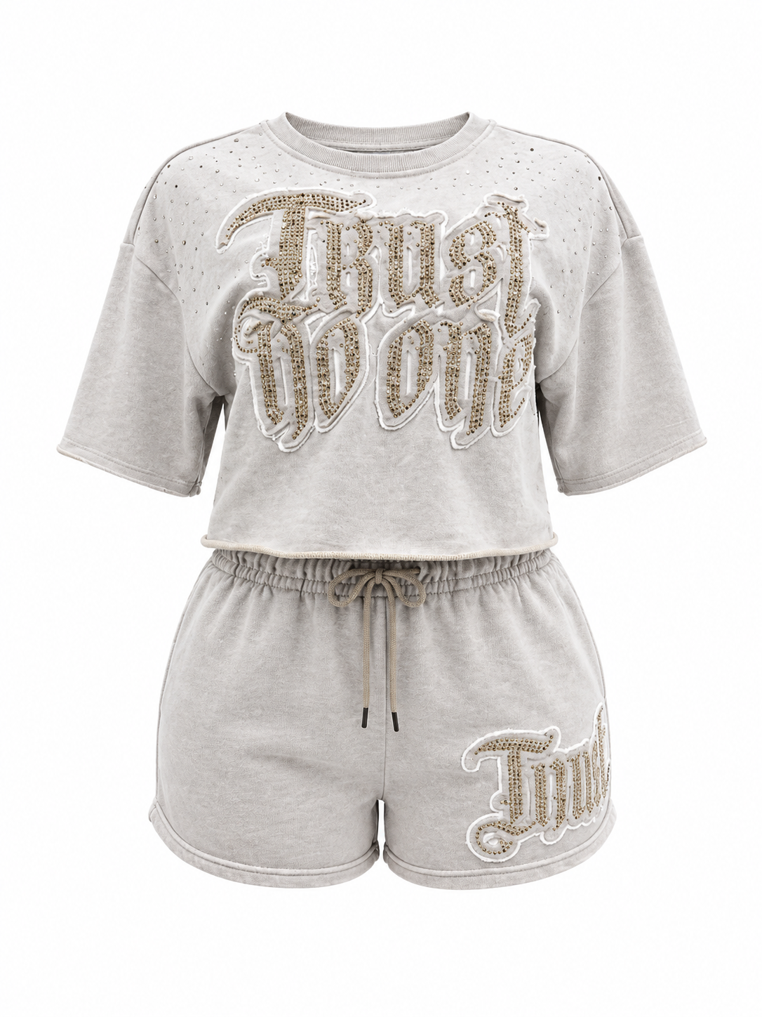REDFOX WOMEN'S "TRUST NO ONE" CROP & SHORT SET