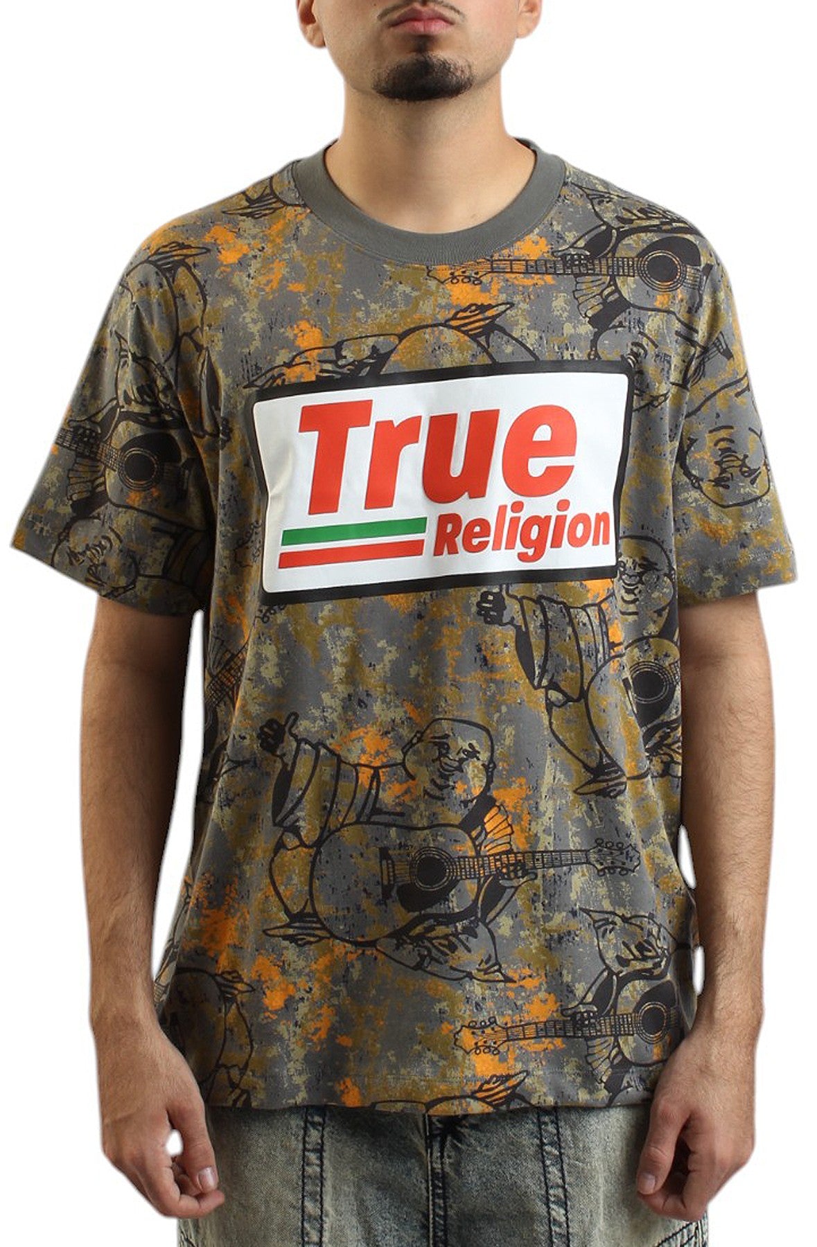 TRUE RELIGION MEN'S BUDDHA CAMO TEE (109043)