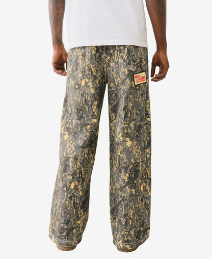 TRUE RELIGION MEN'S BIG T BUDDHA SWEATPANTS (109031)