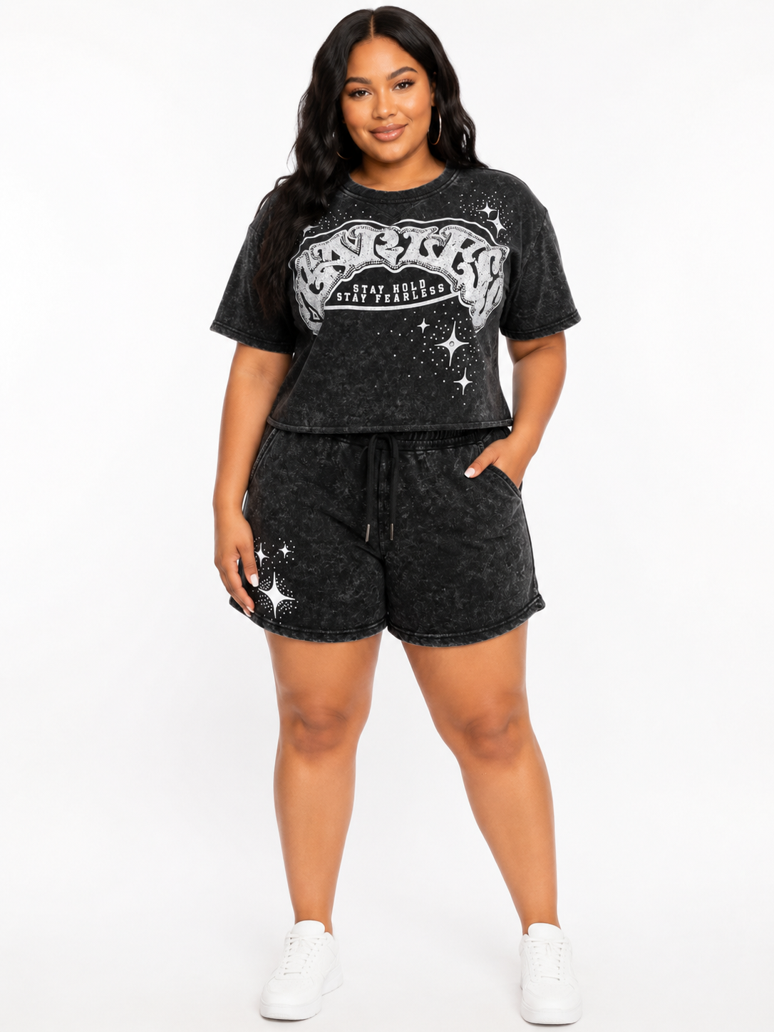 REDFOX WOMEN'S "FEARLESS" CROP & SHORT SET