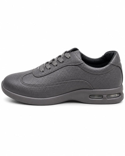 SIO PEBBLED LEATHER AIR CUSHION SNEAKERS (BRAUN)
