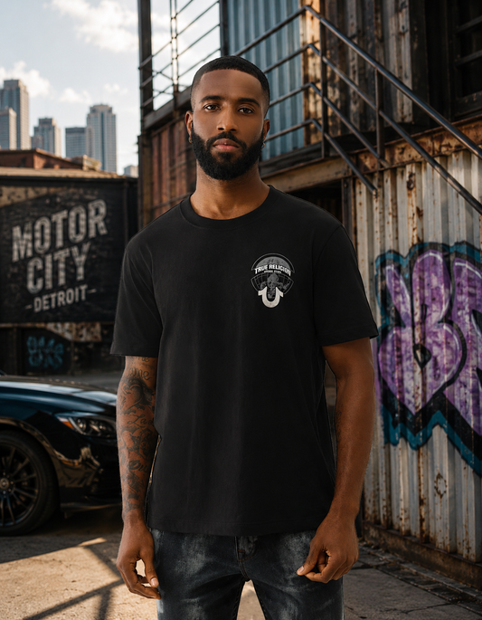 TRUE RELIGION MEN'S GLOBE LOGO TEE