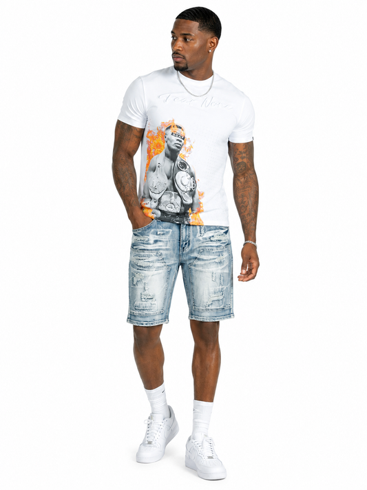 M904 MAKOBI PREGO DENIM SHORTS