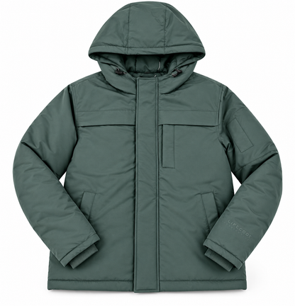 COPPER RIVET PUFF JACKET
