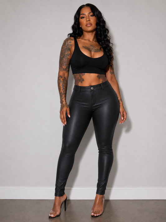 REDFOX WOMEN PU-COATED PANTS