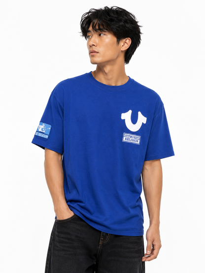 TRUE RELIGION MEN'S HORSESHOE REPEAT TEE (110448)