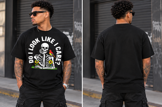 MEN'S DO I LOOK LIKE SKELL COTTON GRAPHIC TEE