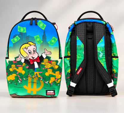 SPRAYGROUND RICHIE RICH MONEY BAGS DLXSV BACKPACK (B9135)
