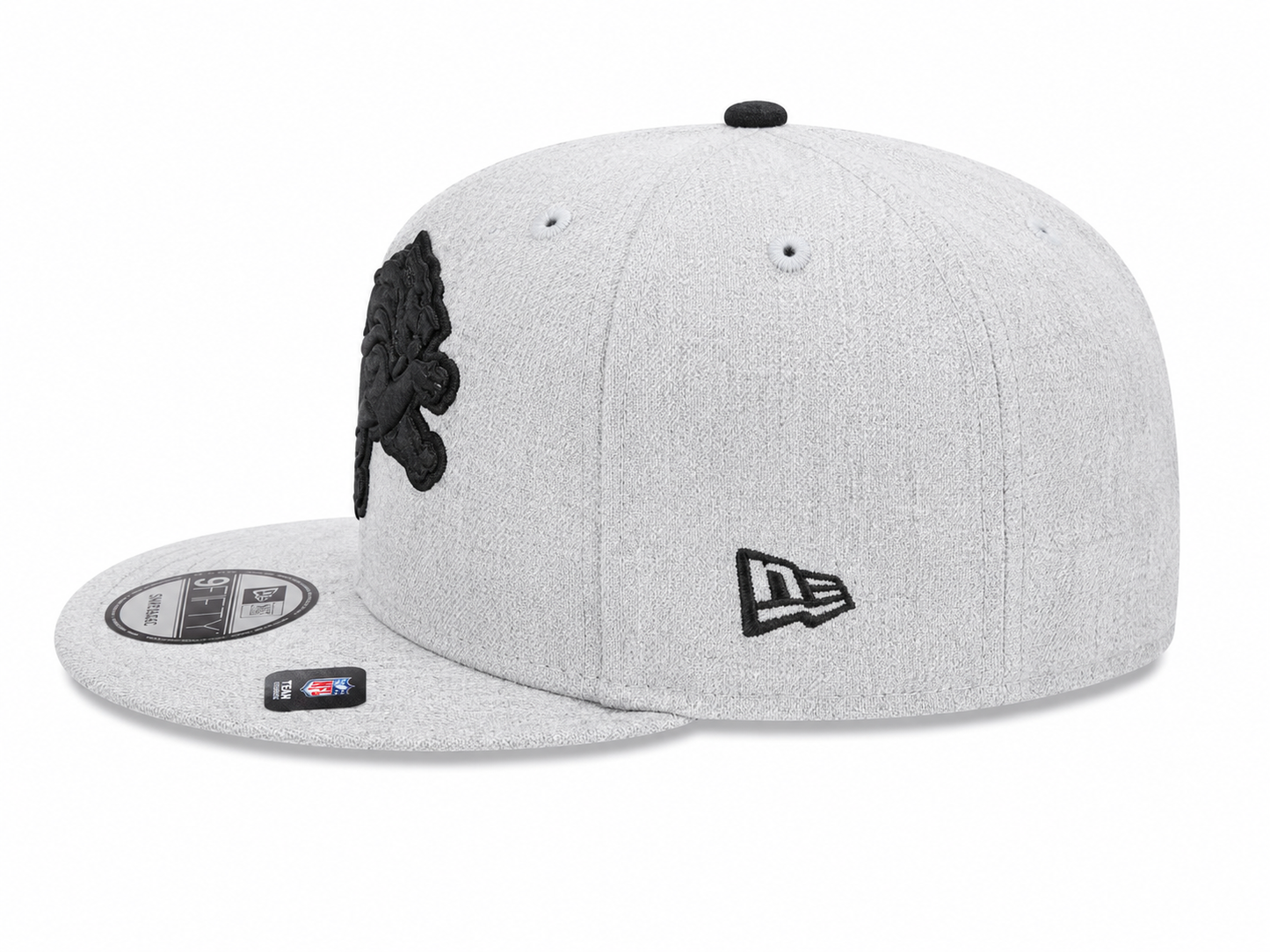 NEW ERA DETROIT LIONS GRAY/BLACK 9FIFTY SNAPBACK CAP