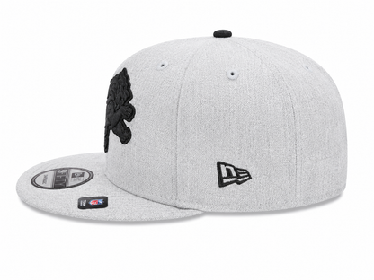 NEW ERA DETROIT LIONS GRAY/BLACK 9FIFTY SNAPBACK CAP