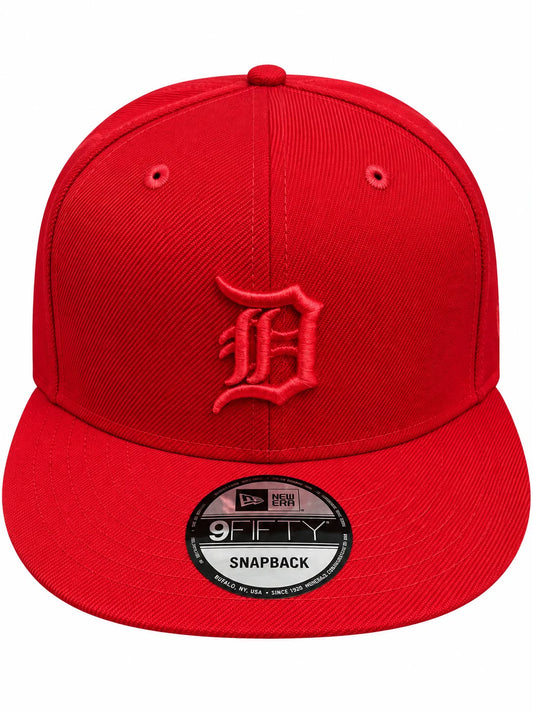 NEW ERA DETROIT TIGERS RED TONAL 9FIFTY SNAPBACK CAP