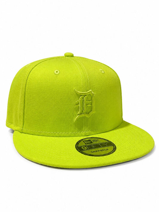 NEW ERA DETROIT TIGERS NEON YELLOW 9FIFTY SNAPBACK CAP