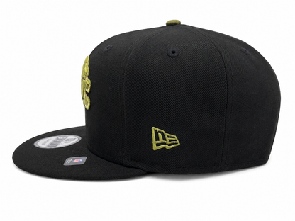 NEW ERA DETROIT LIONS BLACK/OLIVE 9FIFTY SNAPBACK CAP