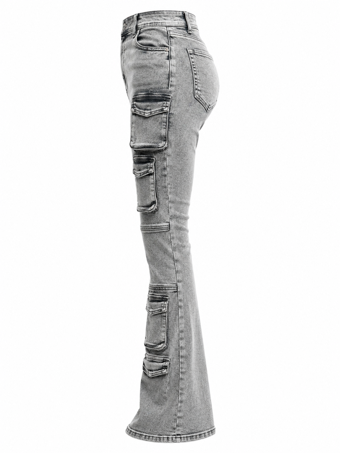 REDFOX WOMEN STACKED JEANS W/MULTI POCKETS (PA1526)