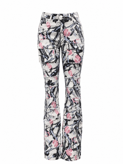 REDFOX TWILL HUNTER WOMEN STACKED JEANS W/RHINESTONES
