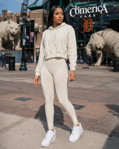 PRO STANDARD MLB DETROIT TIGERS NEUTRAL WOMEN'S JERSEY LEGGING