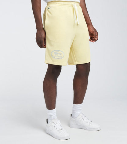 Lacoste Men's Tonal Embroidered Graphic Fleece Shorts