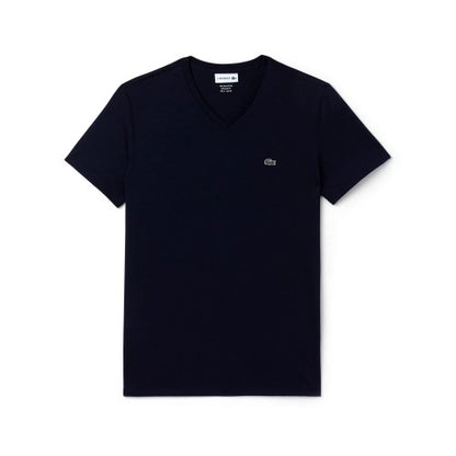 Lacoste S/Sleeve Pima Cotton V-Neck Jersey T-Shirt-TH6710