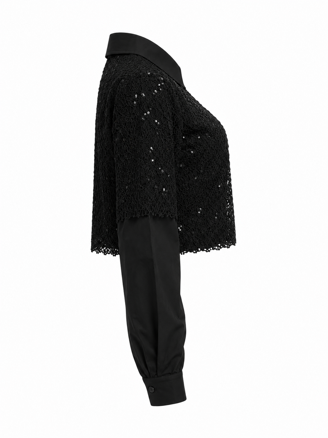 HOT & DELICIOUS WOMEN PURE ELEGANCE LACE COLLARED TOP