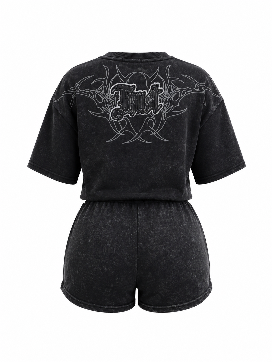 REDFOX WOMEN'S "TRUST NO ONE" CROP & SHORT SET