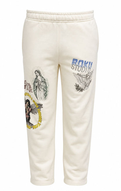ROKU STUDIO WOMEN RISE ABOVE FADED STRAIGHT FIT SWEATPANT (RKG482168)
