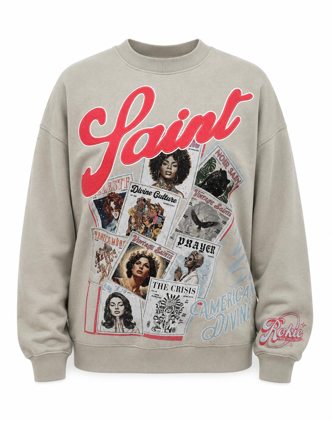 ROKU STUDIO MEN HOLY POWER FADED CREW NECK (RK5482134)