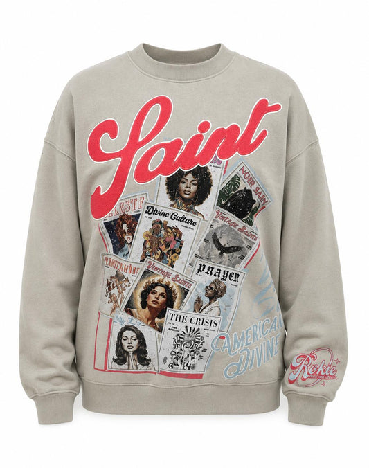 ROKU STUDIO MEN HOLY POWER FADED CREW NECK (RK5482134)