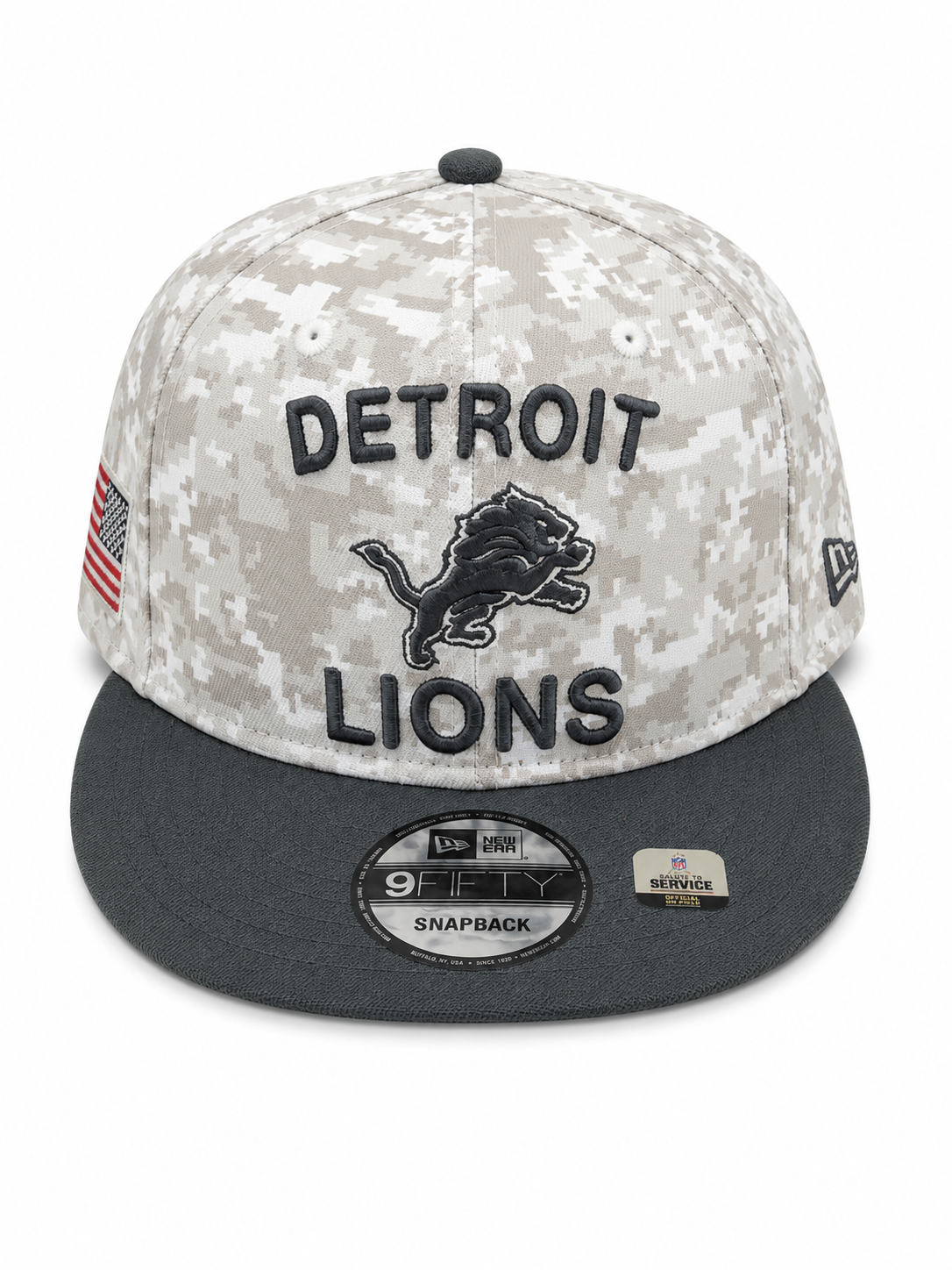 NEW ERA DETROIT LIONS SALUTE TO SERVICE SNAPBACK CAP
